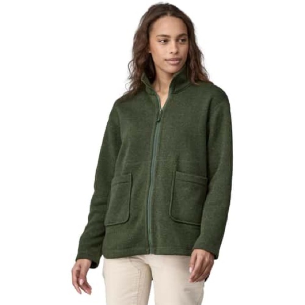 NWOT Women's Patagonia Better Sweater Oversized Fleece Jacket In Basin Green